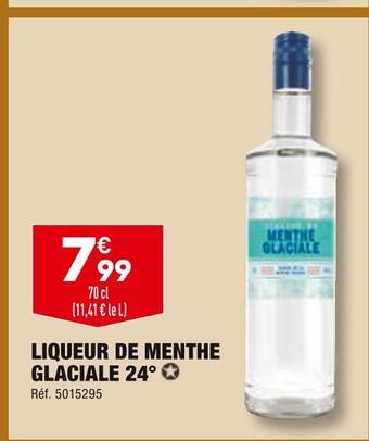 ALDI Liqueur de menthe glaciale 24° offre