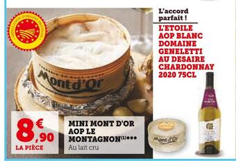 Super U Le montagnon mini mont d'or aop offre