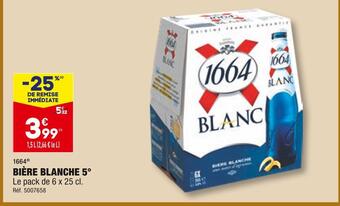 ALDI 1664 bière blanche 5° offre