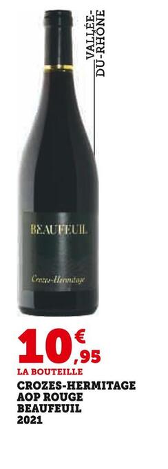 Crozes-hermitage aop rouge beaufeuil 2021