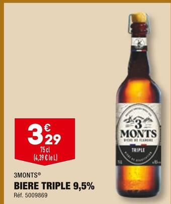 ALDI 3monts biere triple 9,5% offre