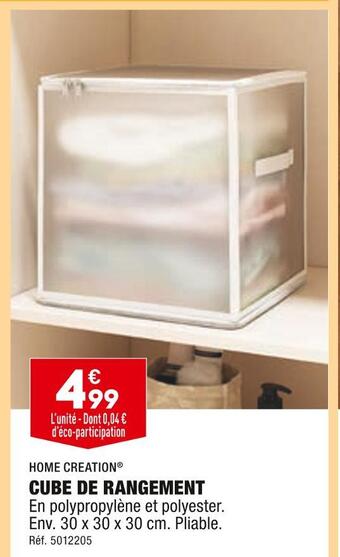 ALDI Home creation cube de rangement offre
