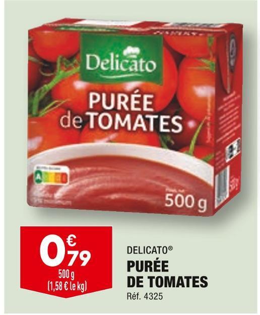 Promo Delicato purée de tomates chez ALDI