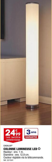 ALDI Casalux colonne lumineuse led offre