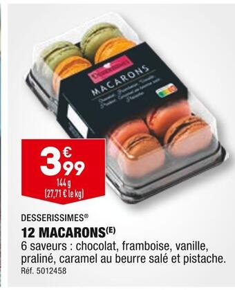 ALDI Desserissimes 12 macarons offre
