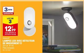 ALDI Casalux lampes led avec détecteur de mouvement offre