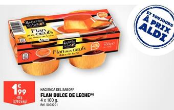 ALDI Hacienda del sabor flan dulce de leche offre