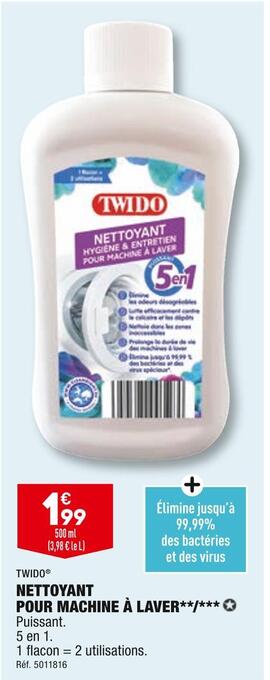 ALDI Twido nettoyant pour machine à laver offre
