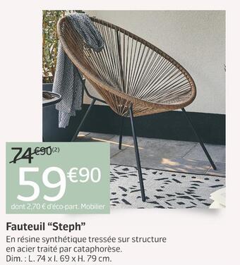 Jardiland Fauteuil “steph” offre
