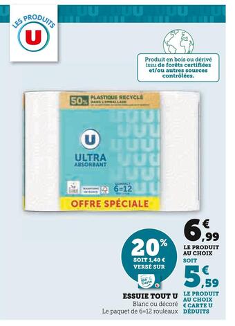 U Express U essuie tout offre
