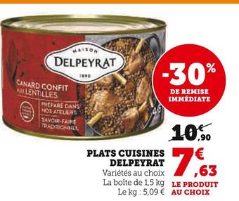 U Express Delpeyrat plats cuisines offre