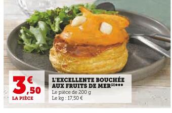 U Express L'excellente bouchée aux fruits de mer offre
