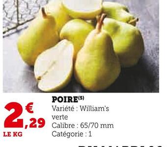 U Express Poire offre