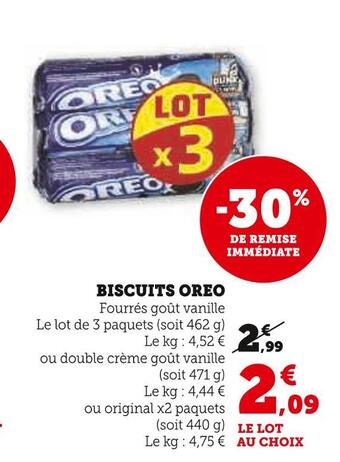 U Express Oreo biscuits offre