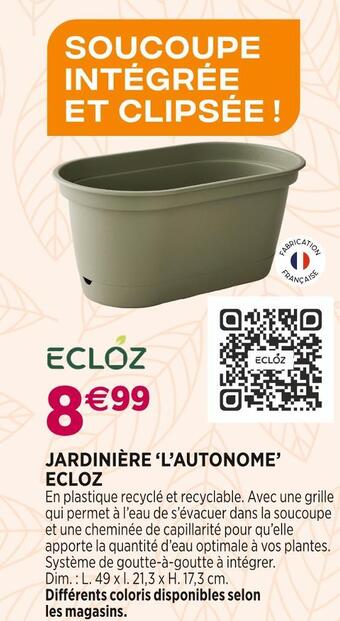 Ecloz jardiniĂšre âlâautonomeâ