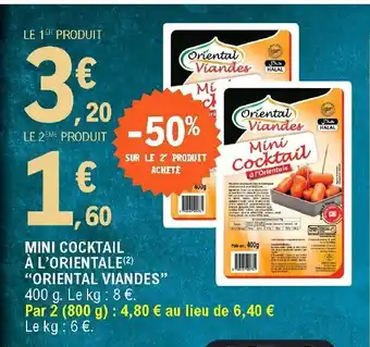 E.Leclerc Mini Cocktail À L'Orientale offre