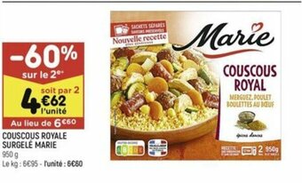 Leader Price COUSCOUS ROYALE SURGELÉ MARIE offre