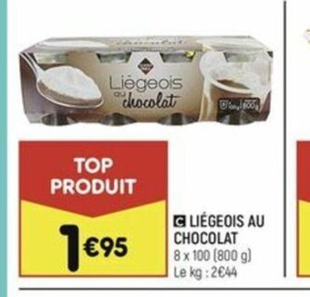 Leader Price C LIÉGEOIS AU CHOCOLAT offre