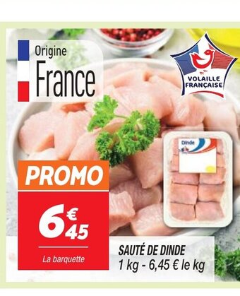 Netto SAUTÉ DE DINDE offre