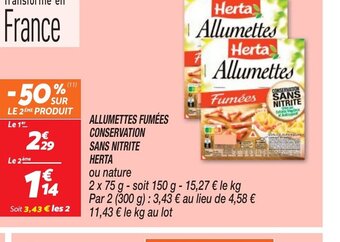 Netto ALLUMETTES FUMÉES offre