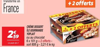 Netto CRÈME DESSERT ÎLE GOURMANDE offre