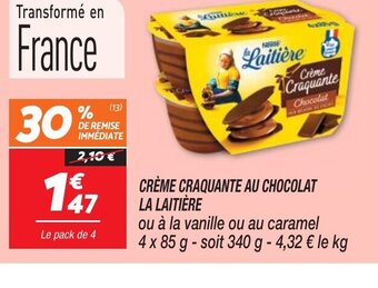 CRÈME CRAQUANTE AU CHOCOLAT LA LAITIÈRE