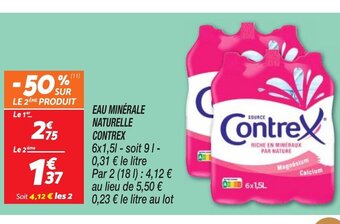 Netto EAU MINÉRALE NATURELLE CONTREX offre