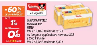 TAMPONS DIGITAUX NORMAUX X32