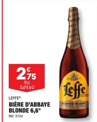 ALDI BIÈRE D'ABBAYE BLONDE offre