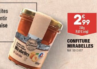 ALDI CONFITURE MIRABELLES offre