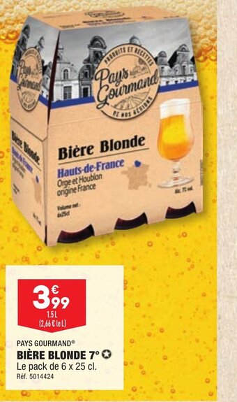 ALDI BIÈRE BLONDE offre