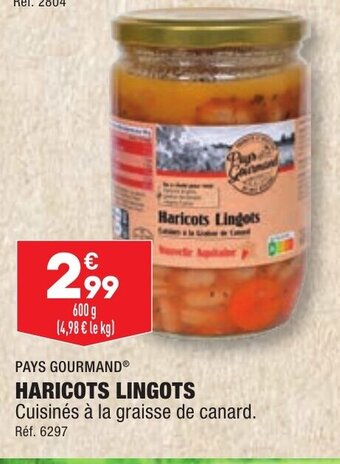 ALDI HARICOTS LINGOTS offre