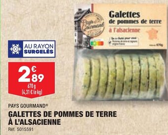 GALETTES DE POMMES DE TERRE À L'ALSACIENNE