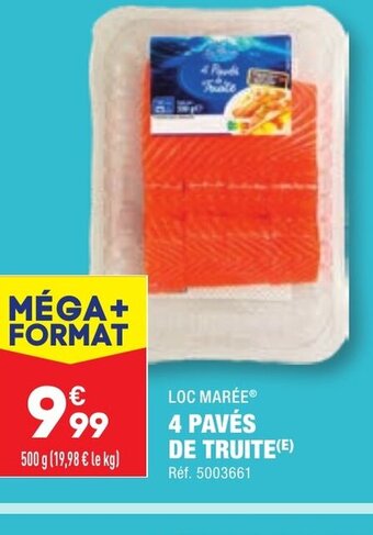 ALDI 4 PAVÉS DE TRUITE offre