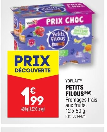 ALDI PETITS Filous offre