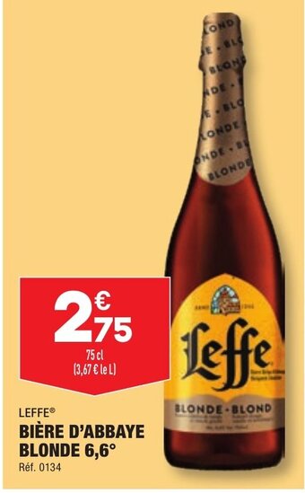 ALDI BIÈRE D'ABBAYE BLONDE 6,6 offre