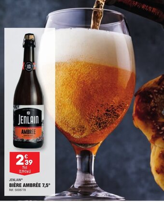 ALDI BIÈRE AMBRÉE 7,5 offre