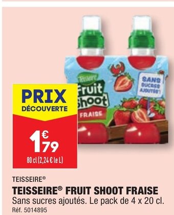TEISSEIRE FRUIT SHOOT FRAISE
