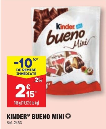 ALDI KINDER BUENO MINI offre