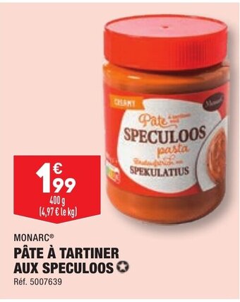 ALDI PÂTE À TARTINER AUX SPECULOOS offre