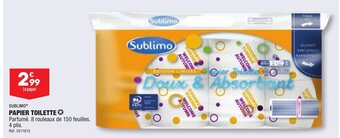 ALDI PAPIER TOILETTE offre