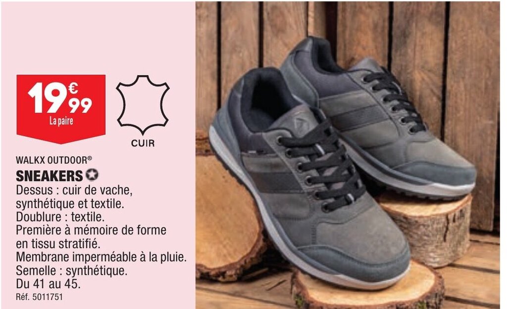 Promo SNEAKERS chez ALDI