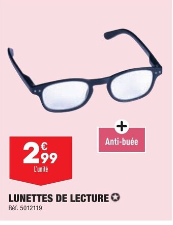 ALDI LUNETTES DE LECTURE offre
