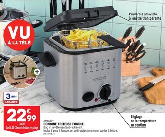 ALDI COMBINÉ FRITEUSE FONDUE offre