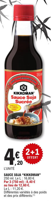 E.Leclerc SAUCE SOJA "KIKKOMAN" offre