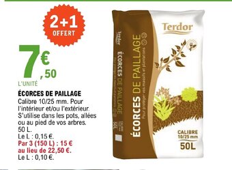 E.Leclerc ÉCORCES DE PAILLAGE offre