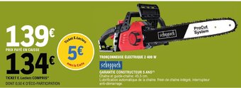 E.Leclerc TRONÇONNEUSE ÉLECTRIQUE 2 400 W offre