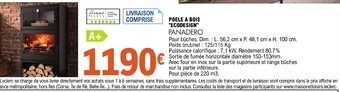 E.Leclerc POELE A BOIS "ECODESIGN" offre