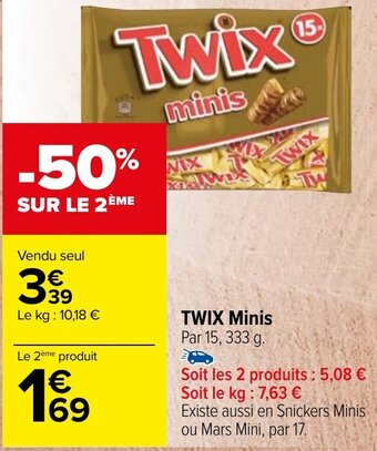 Carrefour Market TWIX Minis offre