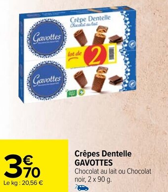 Carrefour Market Crêpes Dentelle GAVOTTES offre